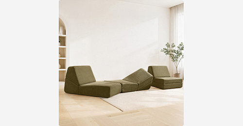 Vacuum Compressed Box Sofa | Roll Packed Sofa with 60-Second Rebound & Wide Design - Model MJ-FF001 | Mingjin Sitzsack China