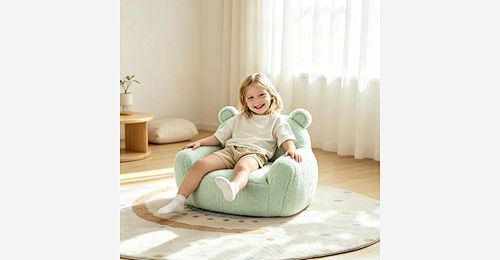 Velvet Bear Kinder Sofa Stuhl – Shredded Foam Filled Lightweight Kleinkind Couch - Model MJ-FF009 | Mingjin Sitzsack China