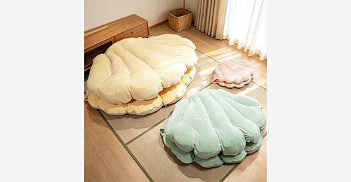 Clam Shell Shaped Kinder Sofa – Shredded Foam Filled Giant Pearl Lounger - Model MJ-FF010 | Mingjin Sitzsack China