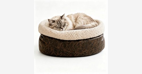 Round Bolster Pet Bed | High-Wall Calming Donut Cushion for Small Dogs & Cats - Model MJ-PET012 | Mingjin Sitzsack China