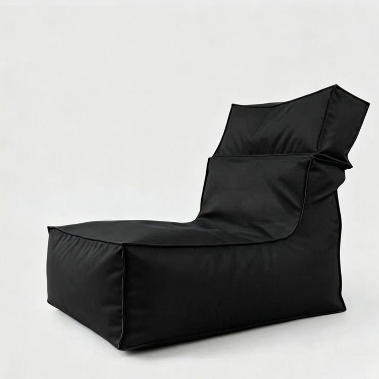 Schwarz gefalteter Strand Sitzsack Stuhl-gefalteter Strand Sitzsack Stuhl Hersteller & China Fabrik