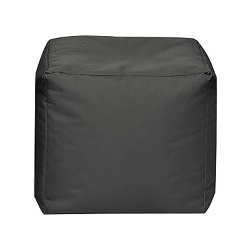 Schwarzer quadratischer Sitzsack-Sofabezug