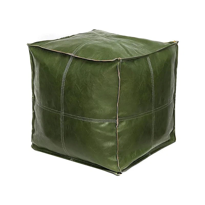 Grüner quadratischer Sitzsackbezug