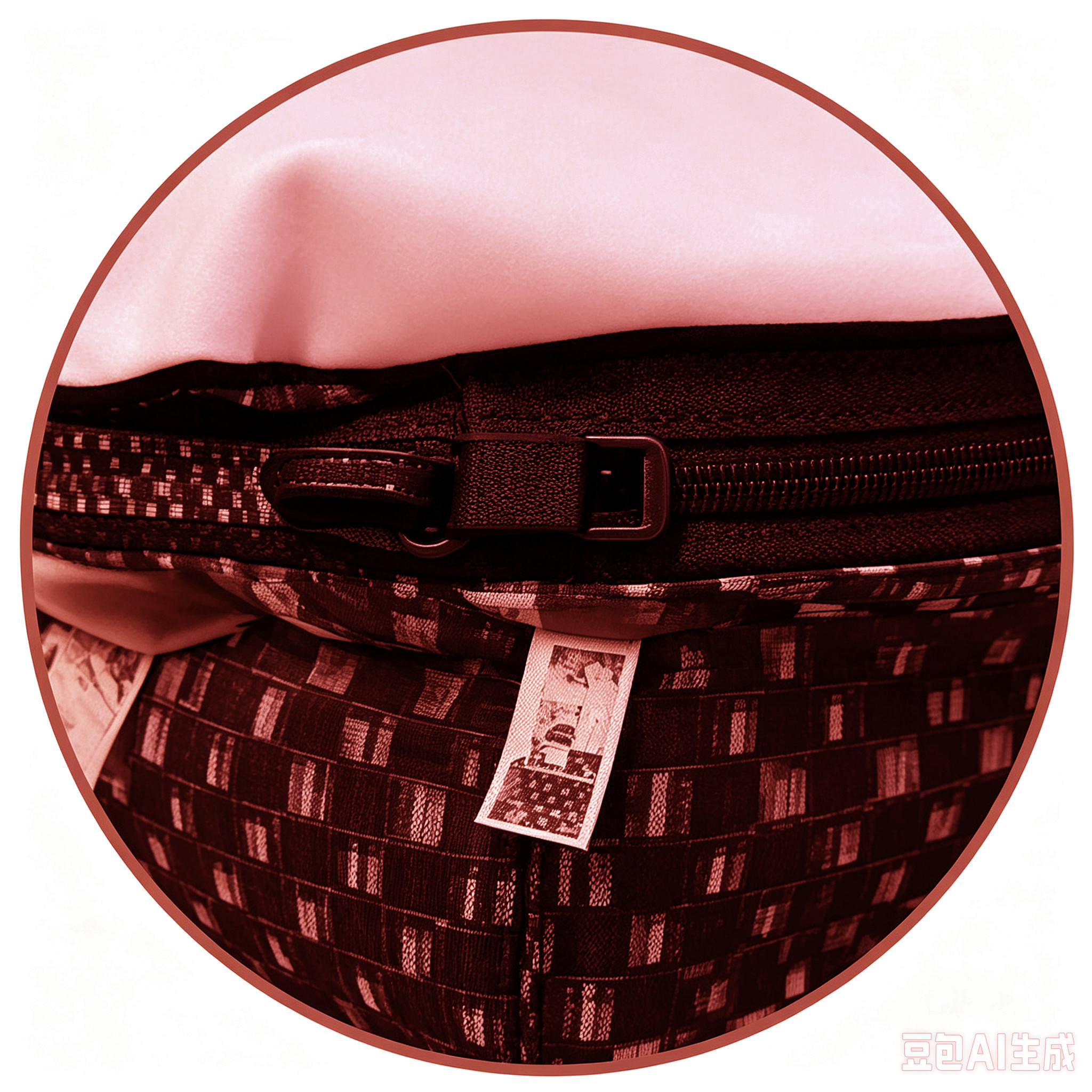 Roséfarbenes Baby Sitzsack Sofa-Detail 3