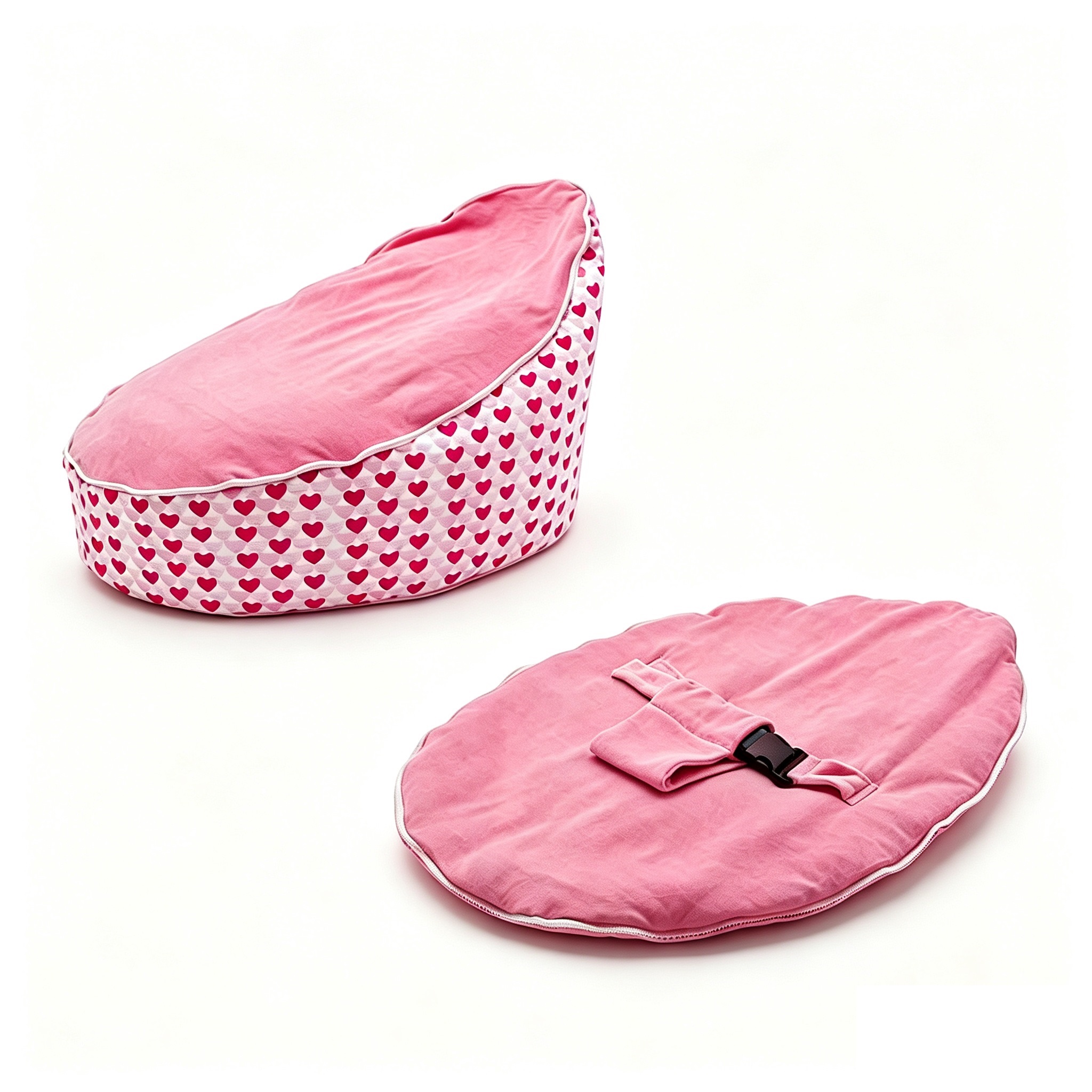 Creme Baby Sitzsack Stuhlbezug Detail 4