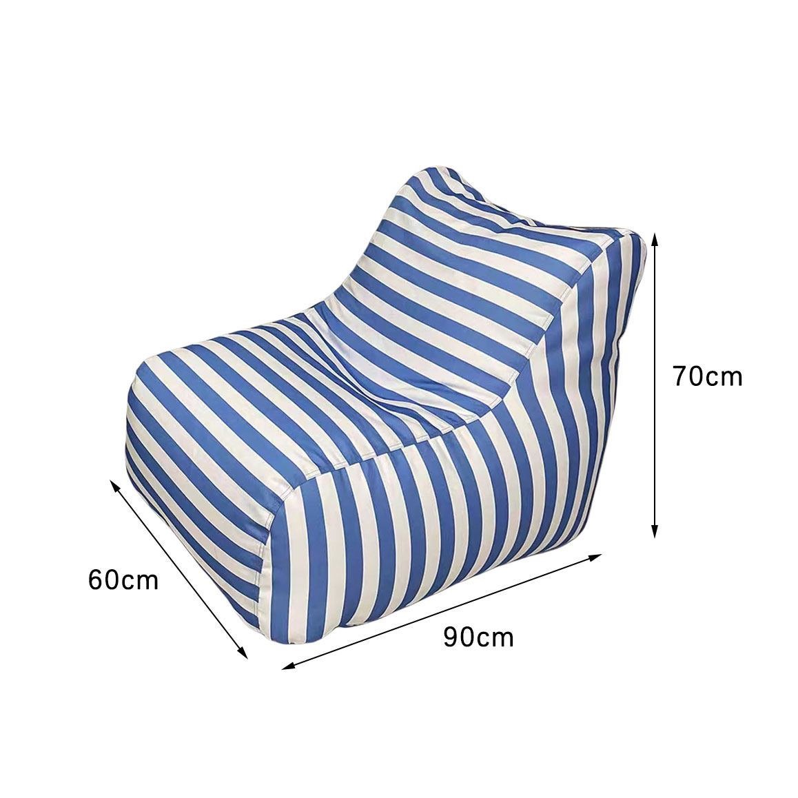 Kinder Stripe Sitzsack Stuhl Nr. 5 Detail 2
