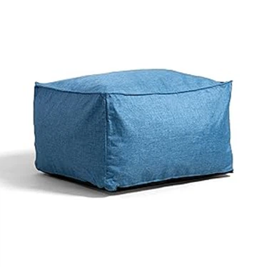 Blauer quadratischer Sitzsackbezug