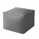Grauer quadratischer Sitzsack-Sofabezug