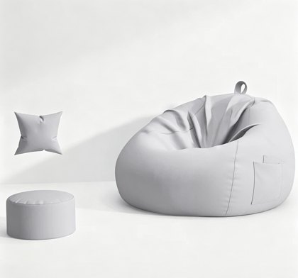 Cream Tear Drop Sitzsack Chair Cover - Sitzsack Chair Cover Hersteller & Fabrik in China