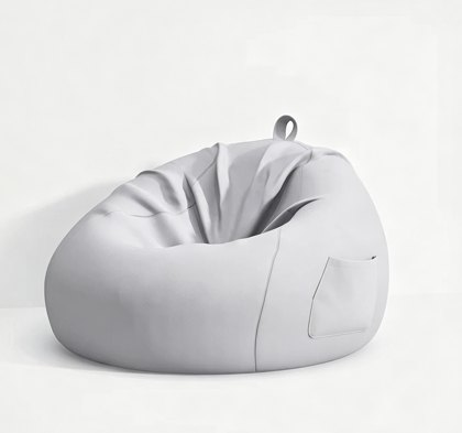 Ivory Tear Drop Lazy Sitzsack Pouf - Sitzsack Chair Cover Hersteller & Fabrik in China