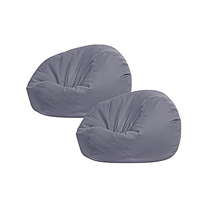 Light Grey Tear Drop Lazy Sofa Pouf - Sitzsack Chair Cover Hersteller & Fabrik in China