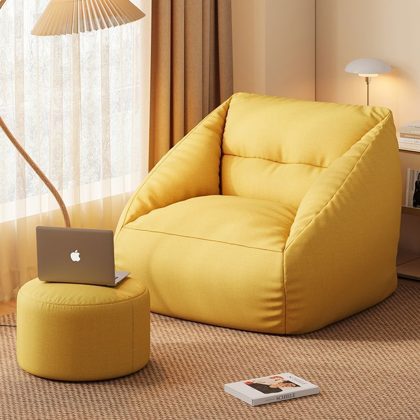 Lemon Drop Sitzsack mit Hocker