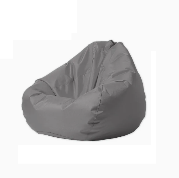 Dunkel Grau Tropfenform Sitzsack Sessel