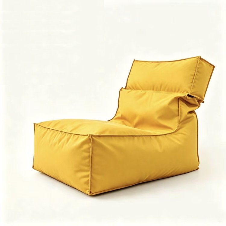 Gelber gefalteter Strand Sitzsack Stuhl-gefalteter Strand Sitzsack Stuhl Hersteller & China Fabrik